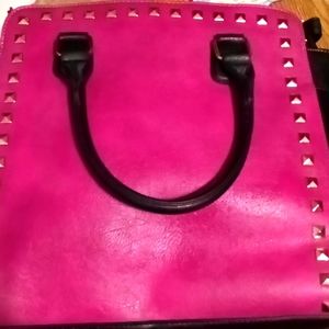 Fun brass studded handbag. Like new
